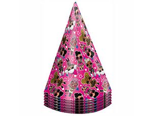 Колпак "Кукла ЛОЛ паттерн" / 6 шт 1501-5346