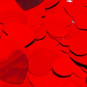 Конфетти для шаров "Сердце красный" 50 гр.