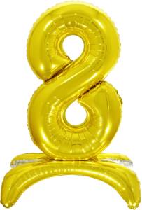 32" Цифра на подставке "8" золото/ Китай 132018