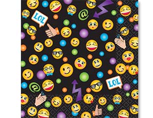 Салфетки Эмоции Смайлик 25см 16шт