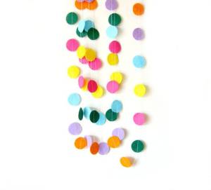 Гирлянда простая "Кружки разноцветные" 