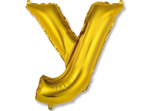 Буква "У" 14" - золото/ Китай 1206-0822