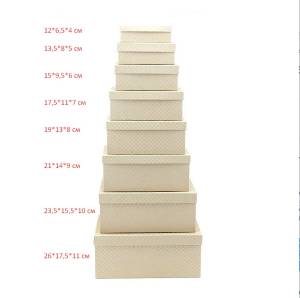 Коробка 21*14*9 см Серебр горох крафт /78650