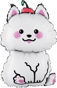 37" Белый песик / Китай 26424