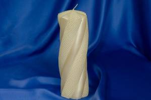 Свеча очаг жемчуг (бежевый) (2325)