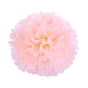 Помпон из бумаги 25 см (персик)