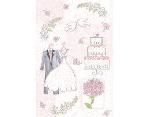 Скатерть "Свадьба Romantic" 140 см*260см.