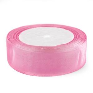 Лента Органза 2.5 см.*22.85 м Розовый / О251004