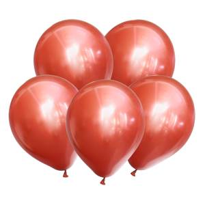 12" Метал, КРАСНЫЙ Зеркальные шары (Турция)