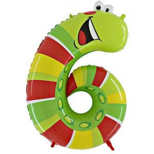 Цифра "6" Гусеница 16"/ Китай