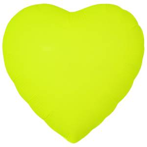 18" Сердце Неон Yellow (Китай) 1204-1556