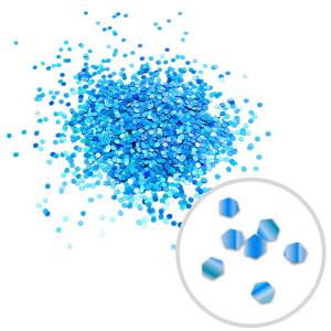 Глиттер "Блестки" лазерный синий 1 мм/100 г (Китай) 171246