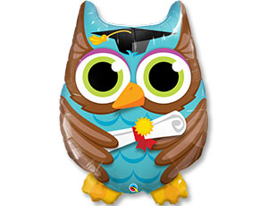 Сова выпускник / 1207-3155 (Qualatex)