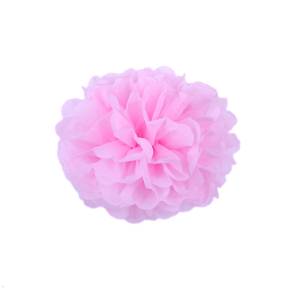 Помпон из бумаги 20 см (розов)