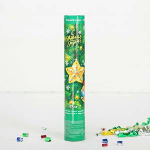 Хлопушка "С Новым Годом" игрушки 30 см. (конфетти+серпантин) 1313220