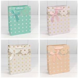 Пакет подарочный 18*23*10 см. "Леди" (микс) / 000154Е