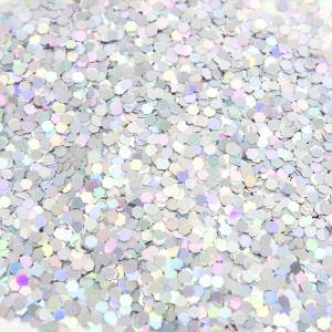 Конфетти фольга Шестиугольники, Серебро  0,25см 100 гр./6015264