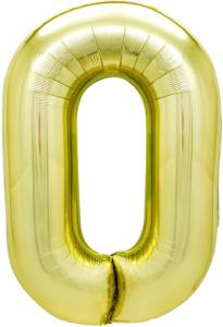 40" Цифра "0" Белое золото / Китай 24020