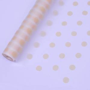 Пленка упаков матовая ГОРОШЕК Кремовый/60см*8,5м