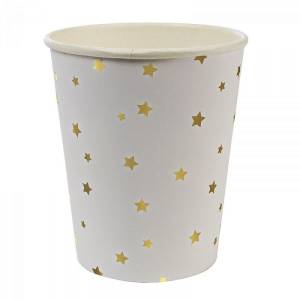 Стаканы Звезды золотые 260 мл / 6 шт.