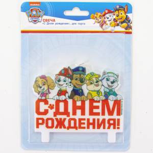 Свеча д/т "Щенячий патруль" 501214