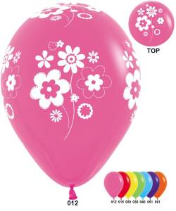 Цветы, ассорти/пастель 12" (Колумбия)