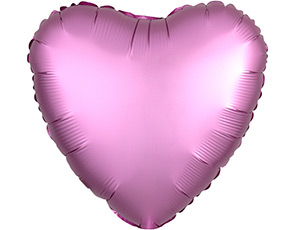 Сердце Сатин Flamingo (светло-розовое) 18" (Анаграм) / 1204-0635
