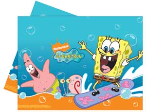 Скатерть "Губка Боб на серфинге" 120 см*180 см.