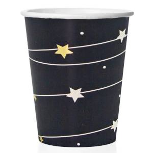 Стаканы Звездная траектория, черный (250 мл,6 шт.) 