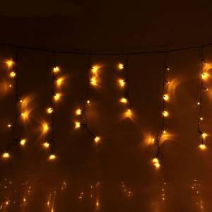 Гирлянда "Бахрома" улич. 2*0,6 м. ЖЕЛТЫЙ 187265