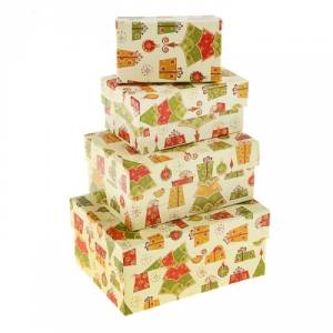 Коробка 15*11*7 см "Новогодняя суета"