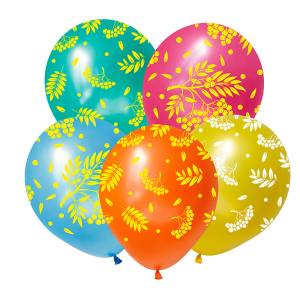 12" Осенняя рябина, ассорти пастель (Китай) / 412625-25