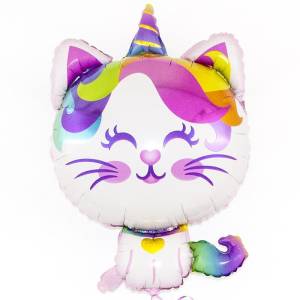 Котенок-радужный единорог 36" (Китай)/19178