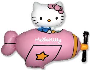 МИНИ Hello Kitty самолет розовый