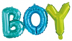 Надпись Boy разноцветный