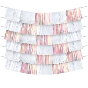 Гирлянда-бахрома Радужный 150cм*25cм 9шт (Китай) 1505-1778