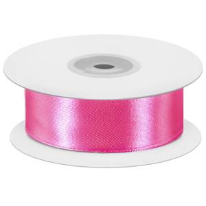 Лента атлас глубокий розовый 7 мм*22,85м/ 07089