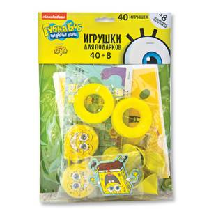 Игрушки д/подарков Губка Боб/48 шт.