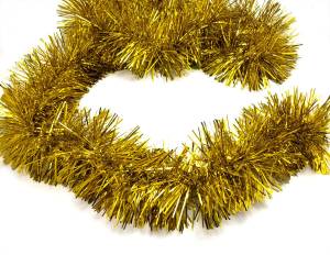 Мишура "Люкс" золото 2 м.*11 см. (Китай) 183004