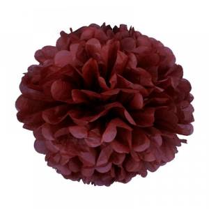 Помпон из бумаги 25 см. (кофейный)