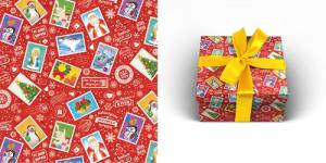 Бумага упак. Почта Деда Мороза 70*100см (10 листов) /УБ-0718 Optima  