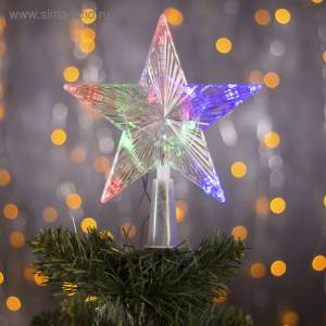 Фигура "Звезда" прозрачная 15*15 см / 3612317