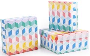 Коробка 17*17*8 см "Мозаика" геометрия ромбов