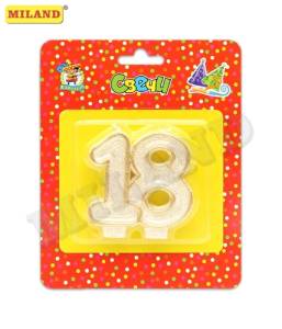 Свеча для торта "Цифра 18"