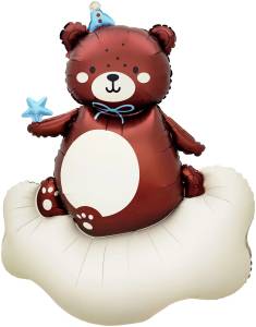 48" Мишка на облачке, голубой колпачок / Китай 27771