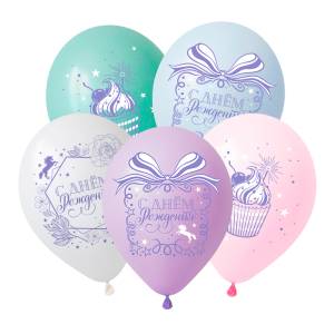 12" СДР Ванильное небо, ассорти пастель (Вьетнам) / 312860-50