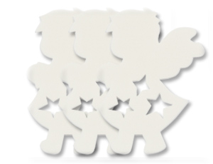 Фигура мягкая "Ангел белый" 15 см (5 шт)