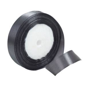 Лента атлас темно-серый 20 мм*22,85 м / 190840