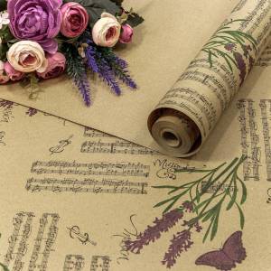 Крафт-бумага Экошик Лаванда блюз  0.7*10 м./26327