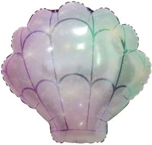 Морская ракушка, бирюзово-сиреневый градиент 22" (Китай)/17533